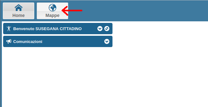 Selezionare la voce Mappe